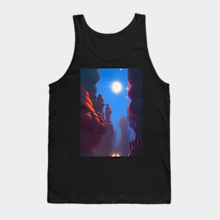 SURREAL DREAMY PEACEFUL CANYON ON PLANET TAG Tank Top